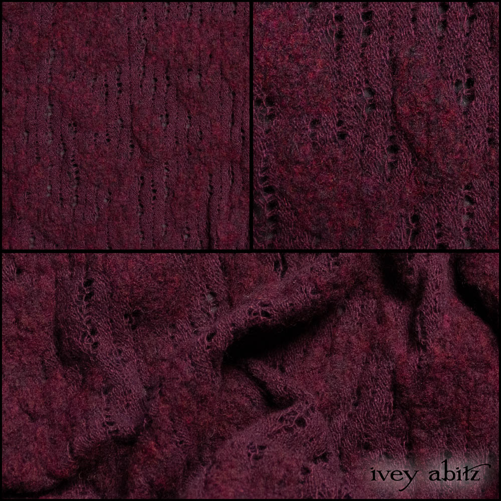 Amethyst Boiled Wool Knit