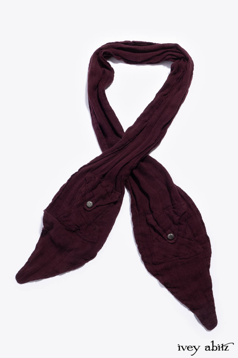Featured Baedeker Scarf in Apple Washed Crinkled Weave