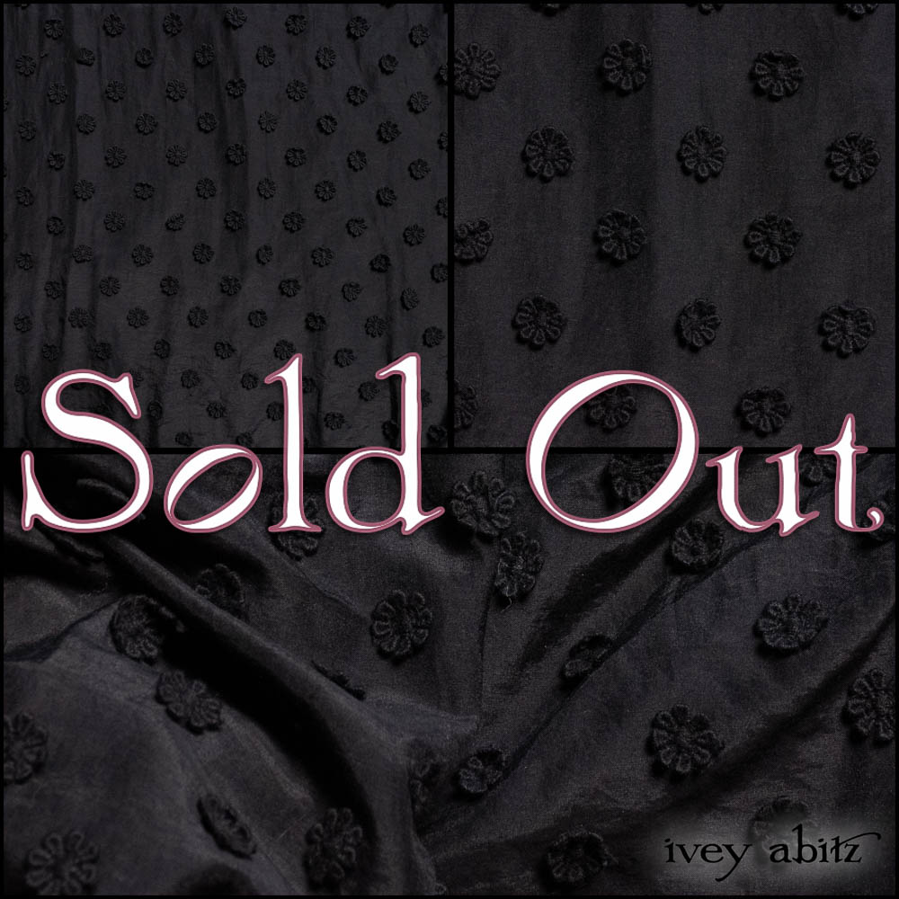Black Diamond Embroidered Daisy Voile