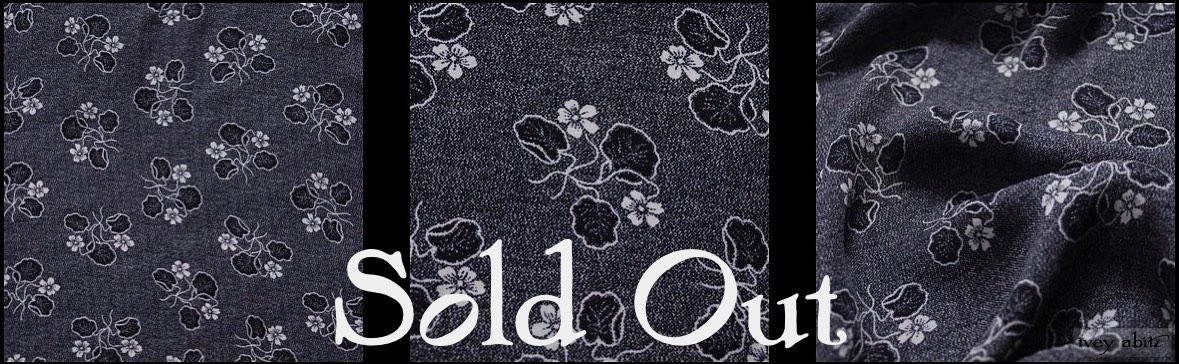 Black Edwardian Floral Silk - SOLD OUT