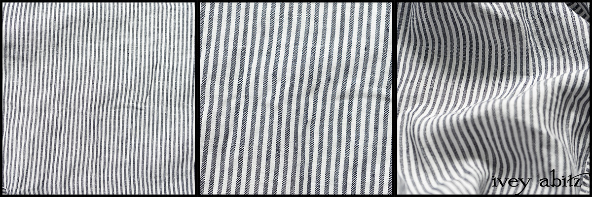 Black and White Petite Stripe Linen - Collection 63 - 2020