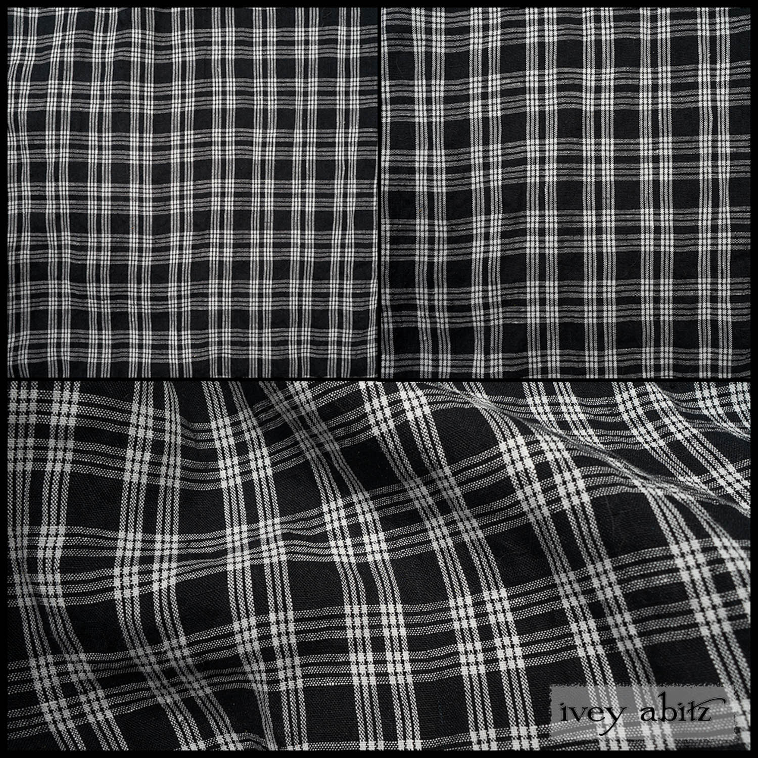 Black and White Washed Plaid
