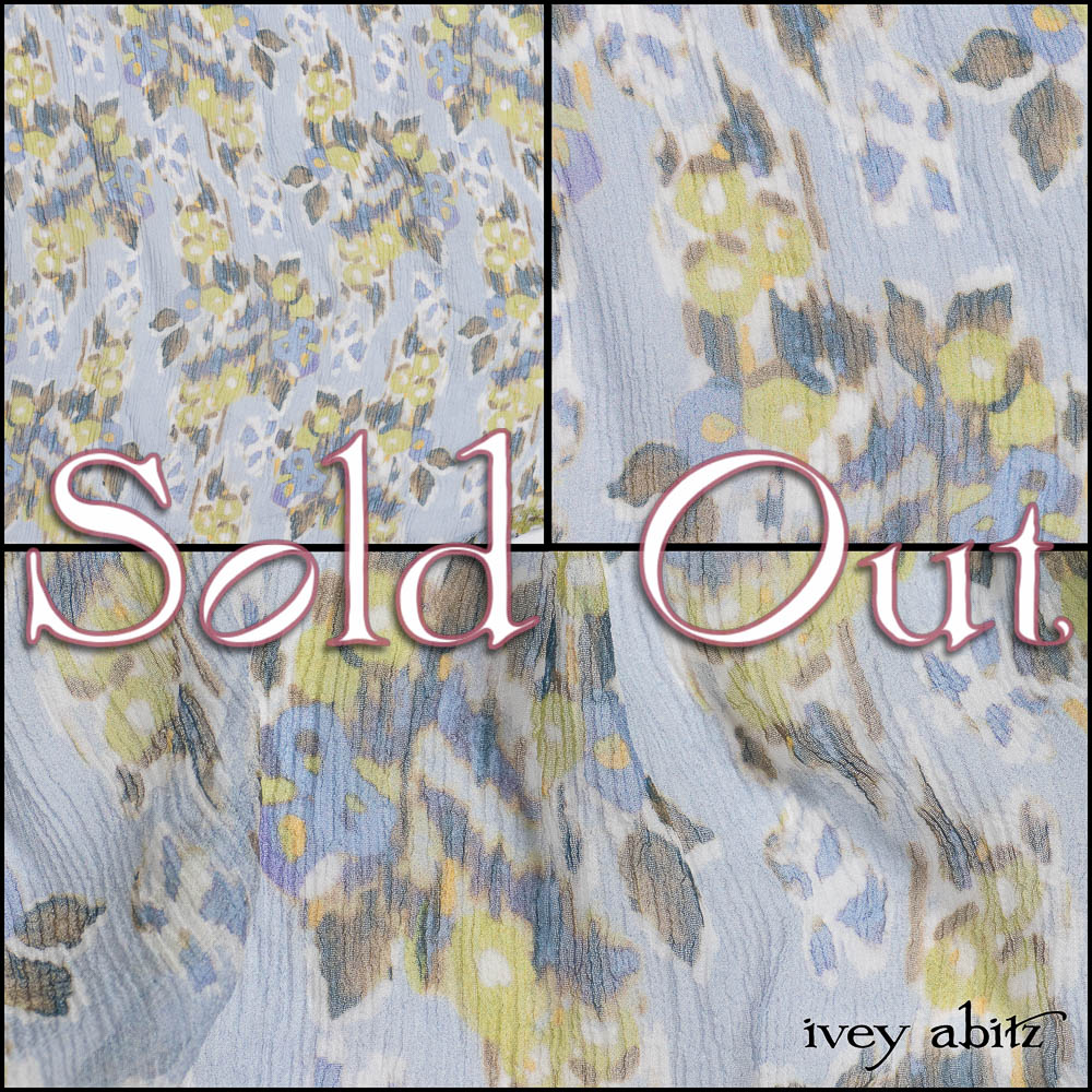 Bluebell Floral Silk Chiffon