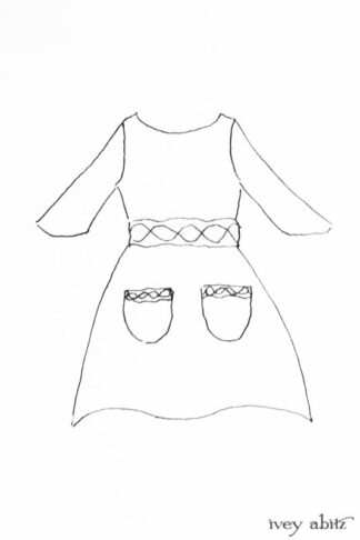 Bramley Dress drawing by Ivey Abitz