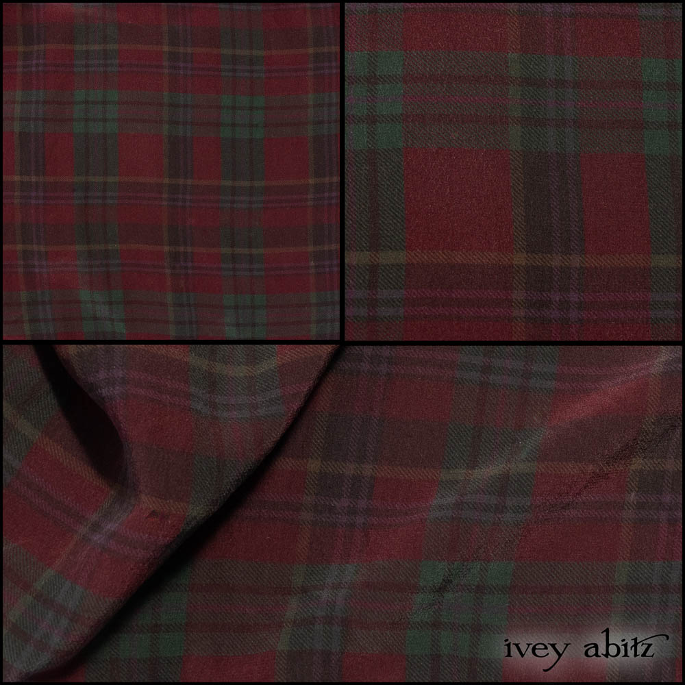 Brooklyn Washed Plaid Silk