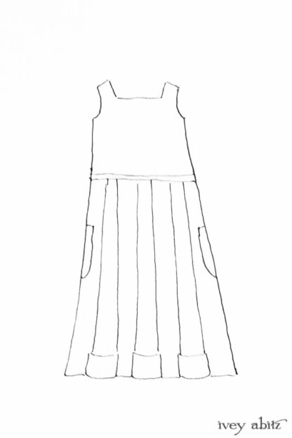 Campanella Frock drawing by Ivey Abitz