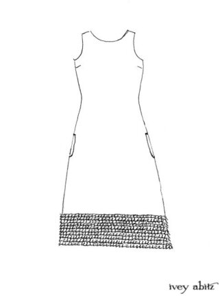 Cape Frock drawing by Ivey Abitz