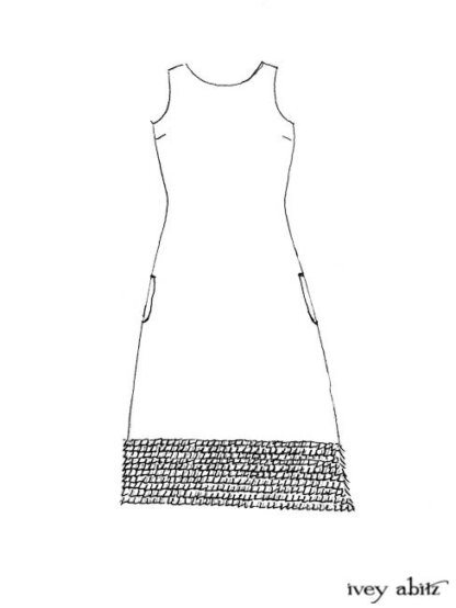 Cape Frock drawing by Ivey Abitz
