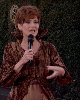 Carolyn Hennesy wears Ivey Abitz on the Emmys red carpet