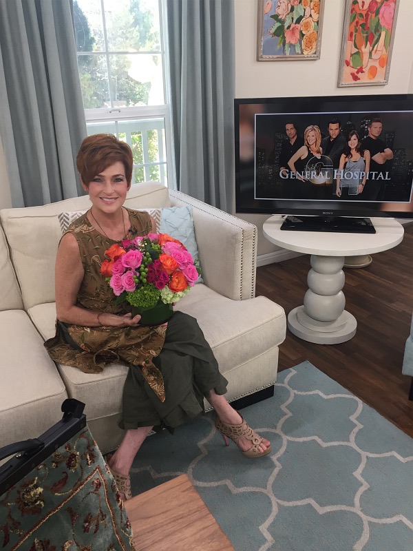 Carolyn Hennesy Wears Ivey Abitz in her appearance on the Hallmark Channel's program Home and Family July 7, 2017.