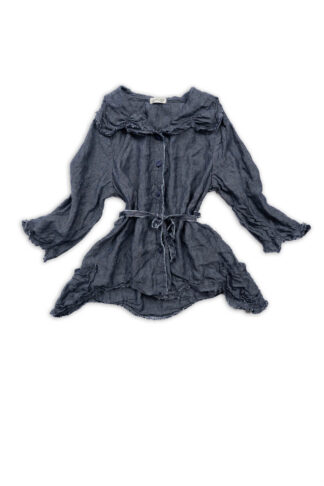 Celia Shirt in Seaside Voyage Washed Weave by Ivey Abitz