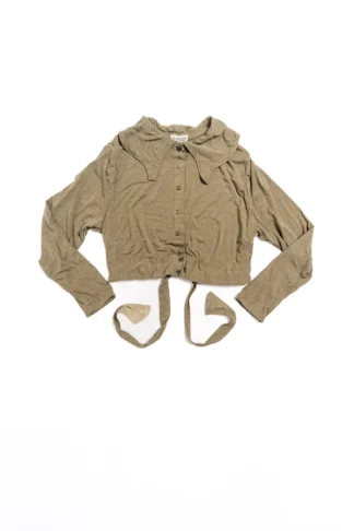 Chittister Cropped Cardigan in Major Chord Heathered Knit