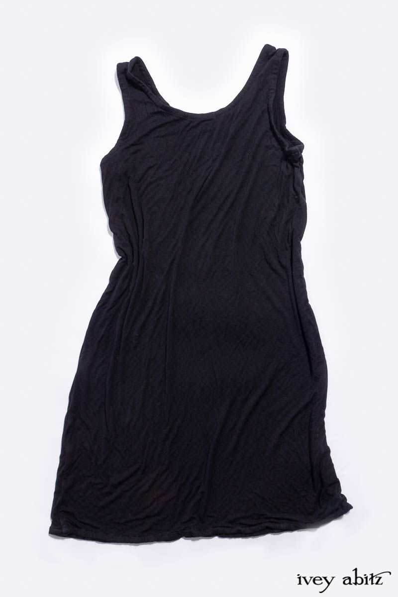 Featured Cilla Slip Frock in Signature Black Washed Knit