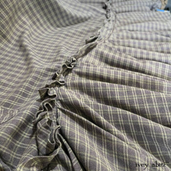 Rhythmic detail of our beloved Fairholme Frock. It's like wearing a favourite song.