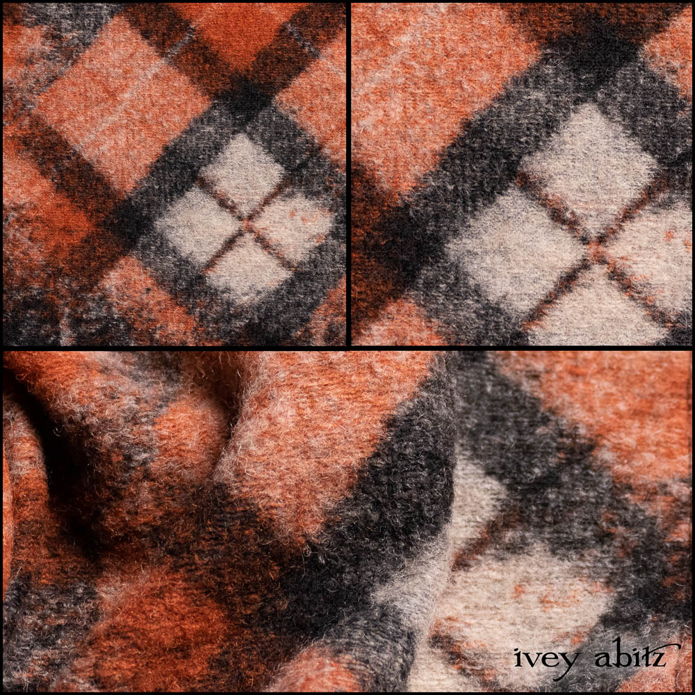Copper Argyle Knit