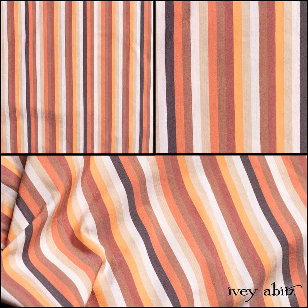 Copper Striped Poplin