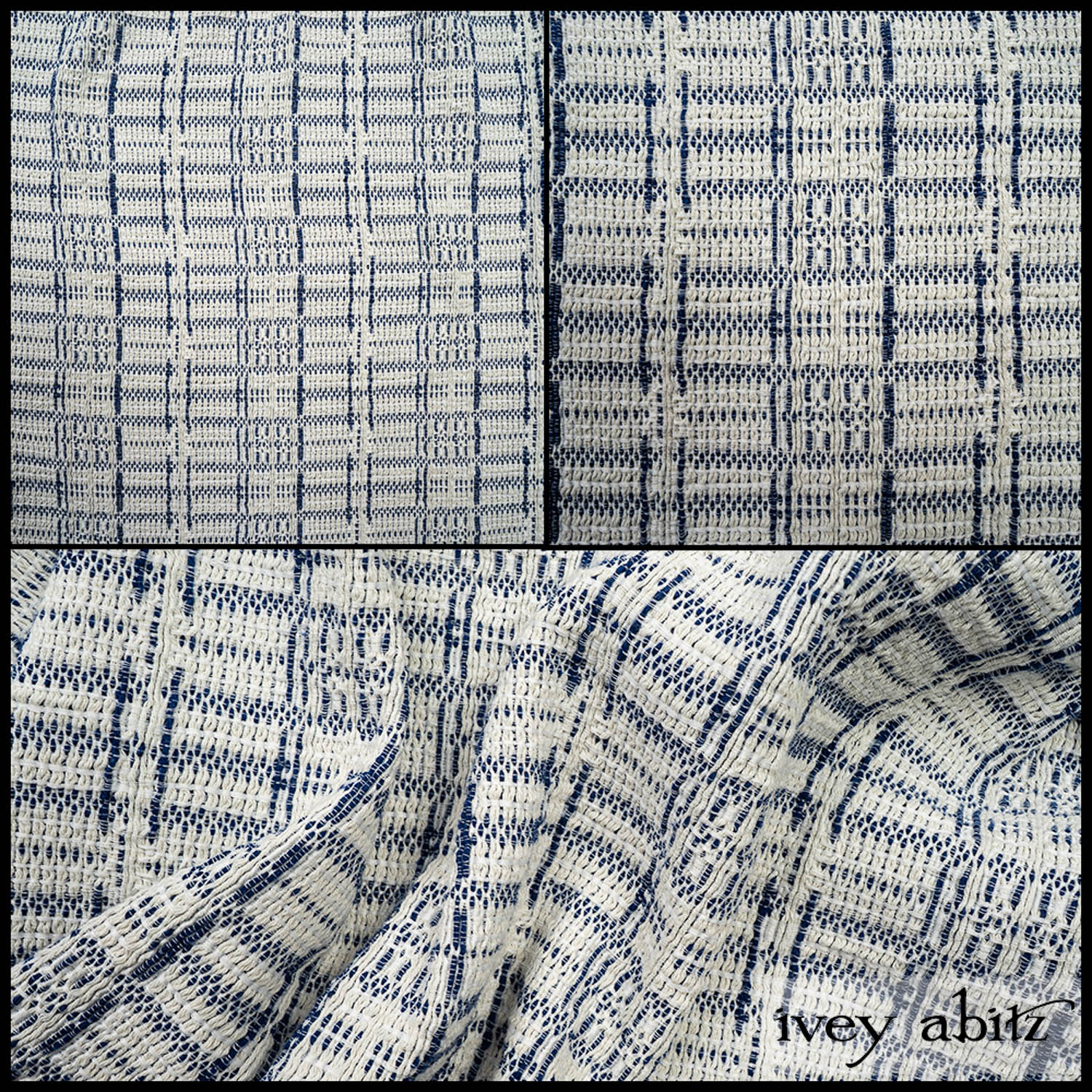 Cottage Cream Embroidered Plaid - Reversible to Seaside Embroidered Plaid