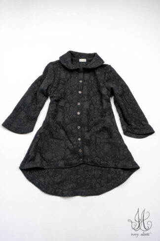 Countryside Coat in Iron Floral Jacquard