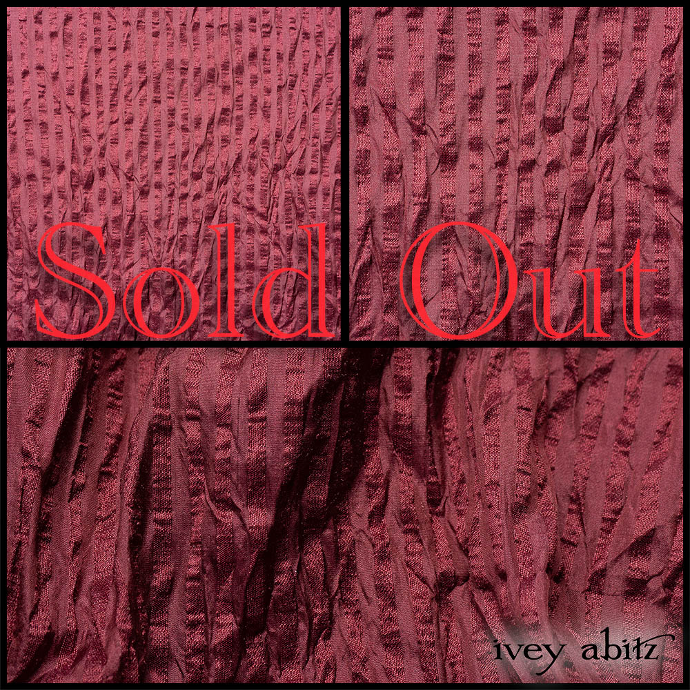 Crimson Sky Washed Stripe Silk