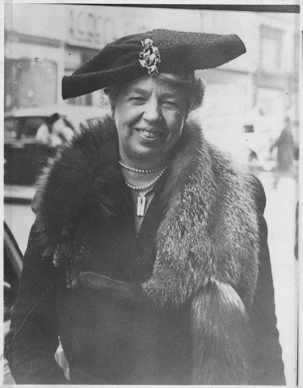 Eleanor Roosevelt in New York, New York. December, 1940. Photograph courtesy FDR Library.