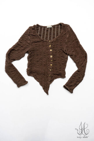 Elliot Jacket in Oak Puckered Knit