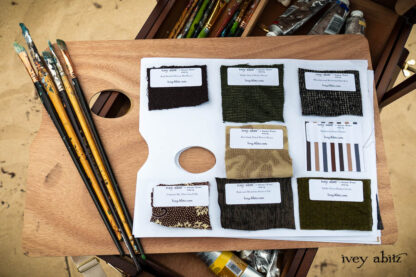 Fabric Swatch Portfolio for the Autumn Winter 2023-24 Ivey Abitz bespoke clothing collection