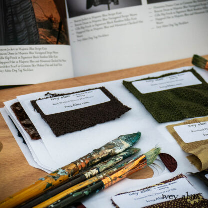 Fabric Swatch Portfolio for the Autumn Winter 2023-24 Ivey Abitz bespoke clothing collection