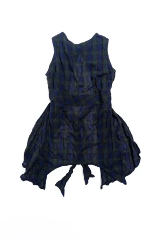 Faudray Overlay in Blue Note Plaid Voile