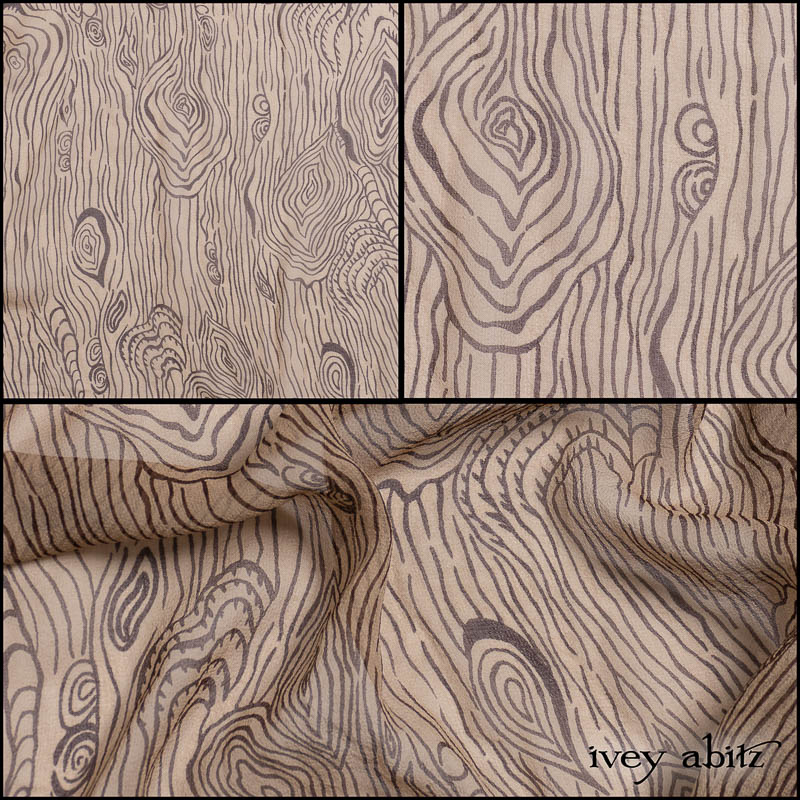 Faux Bois Silk Chiffon
