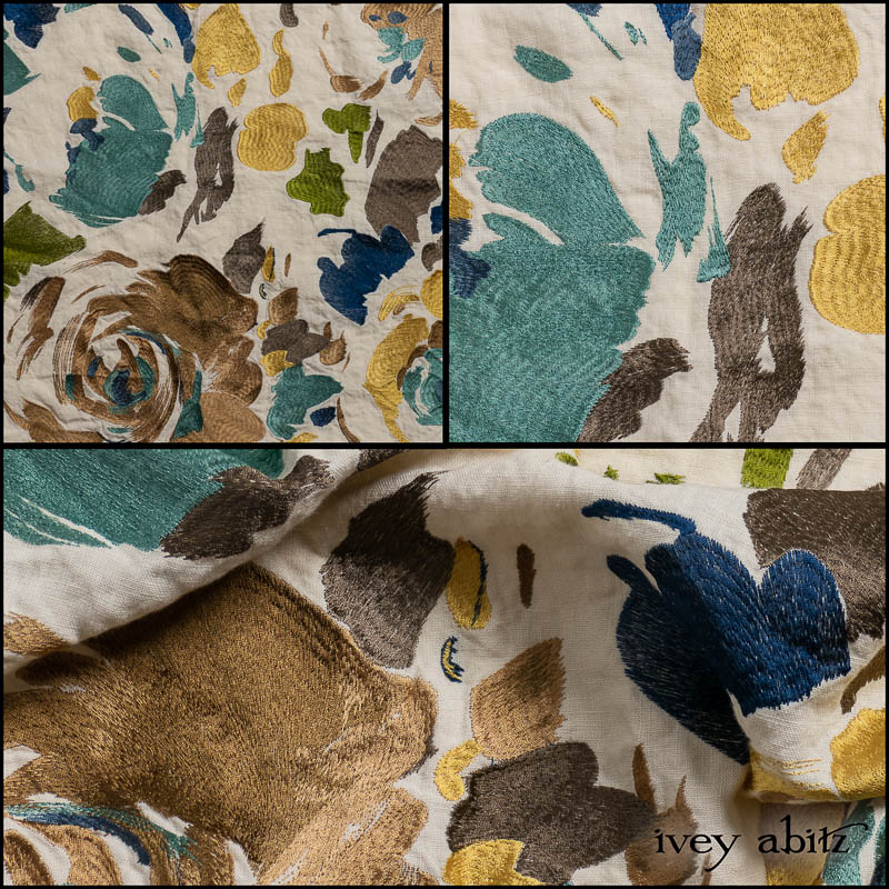 Floral Embroidered Weave