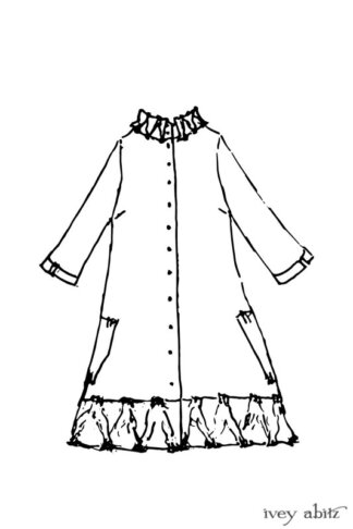 Gabled Duster Coat drawing