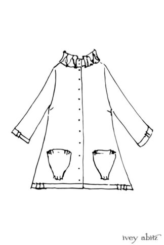 Gabled Shirt Jacket drawing by Ivey Abitz