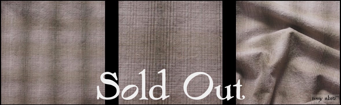 Garden Green Washed Plaid Linen - SOLD OUT