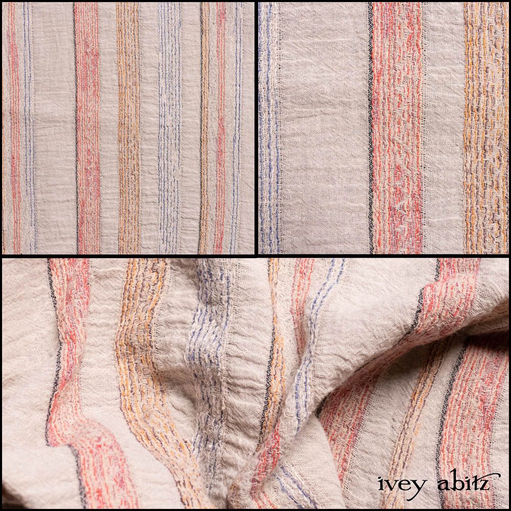Gem Rustic Embroidered Stripe