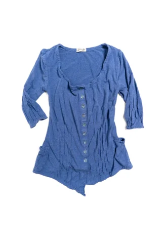 Gweneviere Cardigan in Far Beyond Forever Heathered Knit
