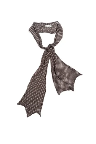 Harbourhill Tie in Microphone Dotted Silk Chiffon