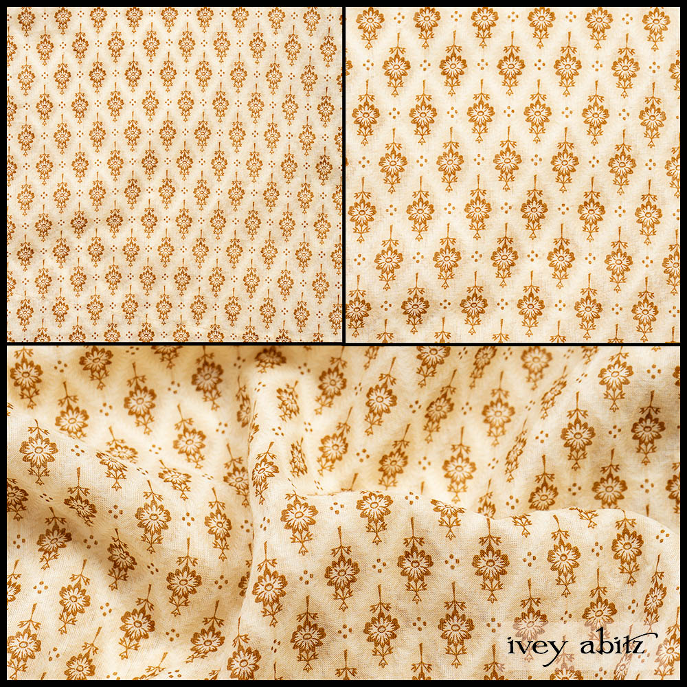 Heirloom Oak Floral Motif Voile