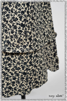 Elliot Jacket in Ethereal Cream Floral Knit; Harrison Frock in Estuary Floral Jacquard. Ivey Abitz bespoke clothing.