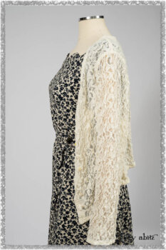 Elliot Jacket in Ethereal Cream Floral Knit; Harrison Frock in Estuary Floral Jacquard. Ivey Abitz bespoke clothing.