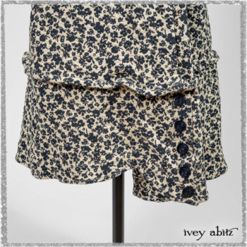 Elliot Jacket in Ethereal Cream Floral Knit; Harrison Frock in Estuary Floral Jacquard. Ivey Abitz bespoke clothing.