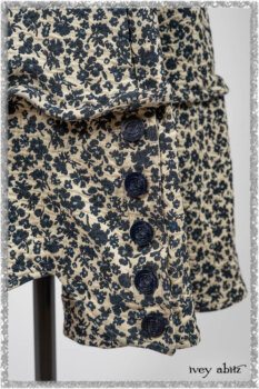 Elliot Jacket in Ethereal Cream Floral Knit; Harrison Frock in Estuary Floral Jacquard. Ivey Abitz bespoke clothing.