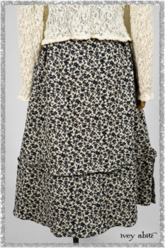 Elliot Jacket in Ethereal Cream Floral Knit; Harrison Frock in Estuary Floral Jacquard. Ivey Abitz bespoke clothing.