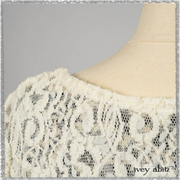 Elliot Jacket in Ethereal Cream Floral Knit; Harrison Frock in Estuary Floral Jacquard. Ivey Abitz bespoke clothing.