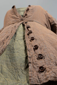 Ellis Shirt in Rooftop Sunset Washed Voile; Bedloe Frock in Central Park Reservoir Washed Voile; Bartholdi Frock in Central Park Washed Linen.
