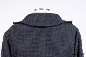 Chittister Duster Coat in Slate Embroidered Windowpane Weave; Chittister Frock in Slate and Brownstone Plaid Wool; Chittister Frock in Slate Plaid Twill; Cilla Slip Frock in Slate Washed Knit.