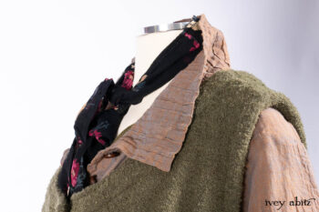 Ellis Shirt in Rooftop Sunset Washed Voile; Clotaire Sash in Riverside Floral Silk Chiffon; Ellis Frock in Central Park Loop Knit; Bartholdi Frock in Central Park Washed Linen.