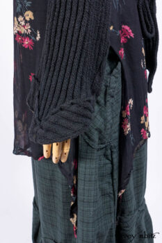 Nook Jacket in Mansard Roof Stripe Boucl&eacute; Knit; Nook Frock in Riverside Floral Silk Chiffon; Clotaire Sash in Riverside Floral Silk Chiffon; Inglenook Frock in Riverside Plaid Cotton.