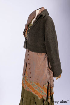 Eugenia Jacket in Central Park Boucl&eacute;, Ellis Shirt in Rooftop Sunset Washed Voile; Bedloe Frock in Crosstown Floral Silk Chiffon; Bartholdi Frock in Central Park Washed Linen.