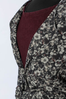 Blanchefleur Duster Coat in Mansard Roof Floral Jacquard; Scattergood Frock in Apple Washed Linen; Elliot Dress in Slate Washed Linen.