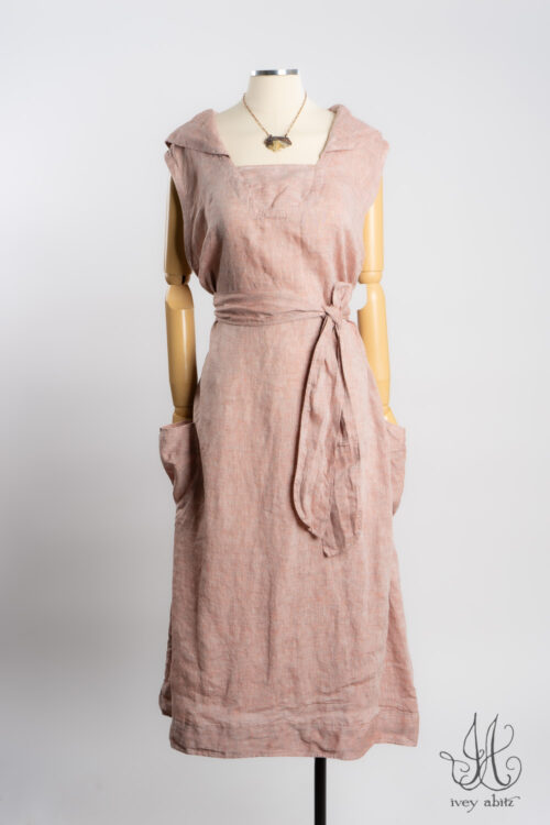 Garrison Frock in Sherbet Washed Weave; Heirloom Necklace.